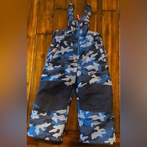 Amazon Essentials Blue Camouflage Kids Overalls